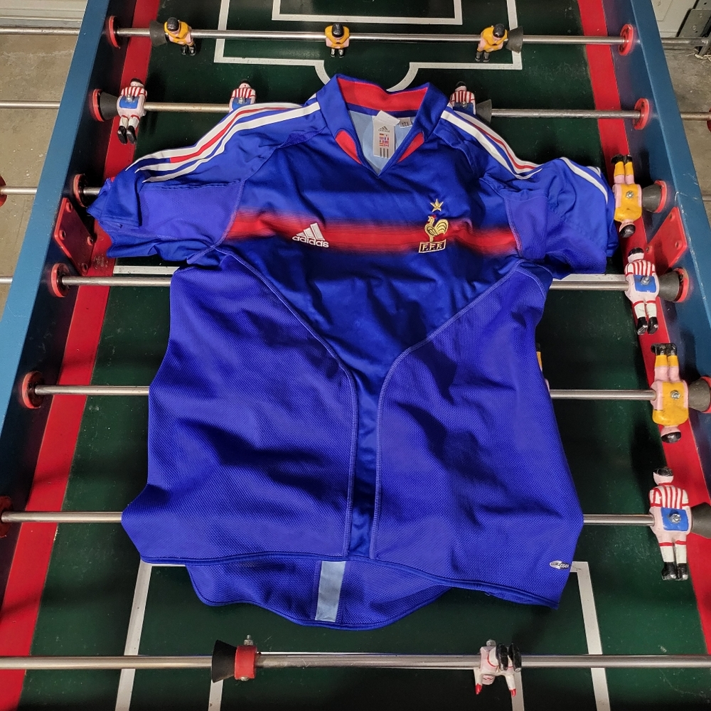 VTG FRANCE 2004-2006 EURO 04 SOCCER JERSEY SIZE L